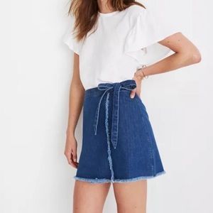 Madewell Denim Wrap Skirt Size 6